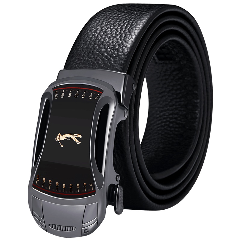 高尔夫(GOLF)男士皮带头层牛皮男式自动扣腰带正品纯牛皮裤带男潮流时尚商务休闲皮带2020新品