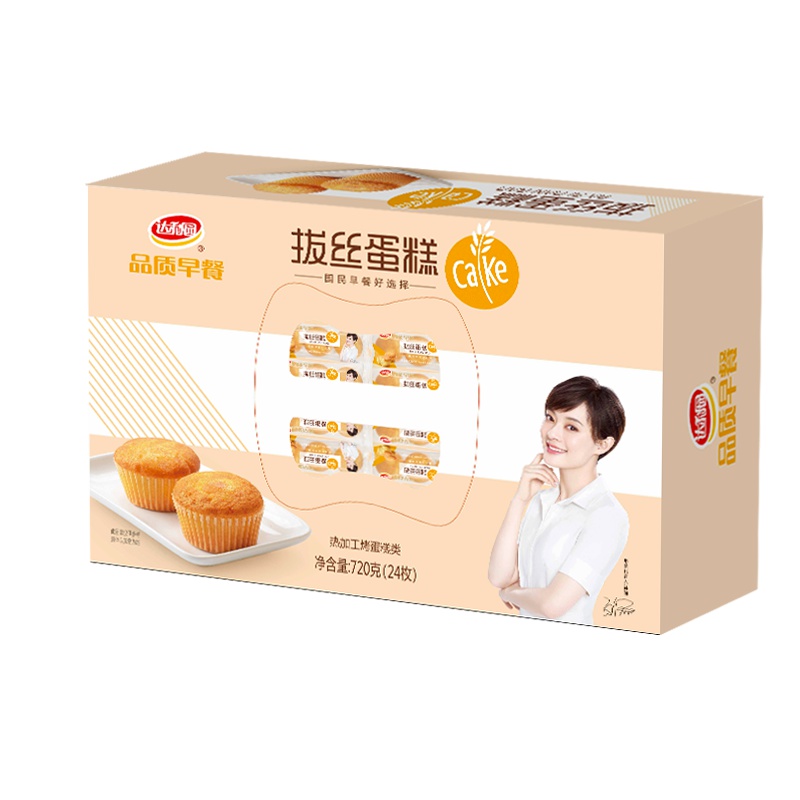 达利园 糕点 面包 零食 拔丝蛋糕720g(品质早餐)