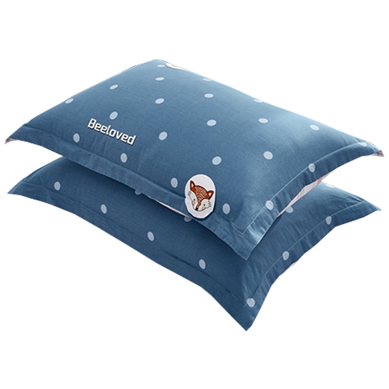 北极绒(Bejirog)冬季法莱绒枕头套一对装保暖珊瑚绒学生宿舍加厚法兰绒枕套枕芯套
