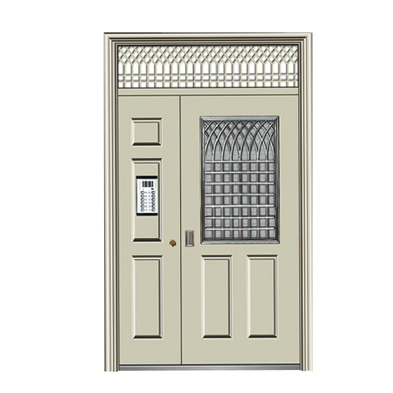 梵蒙 楼宇门厂家直销小区单元门不锈钢楼宇门钢制单元楼宇对讲门 六方楼宇门 丁级防盗门