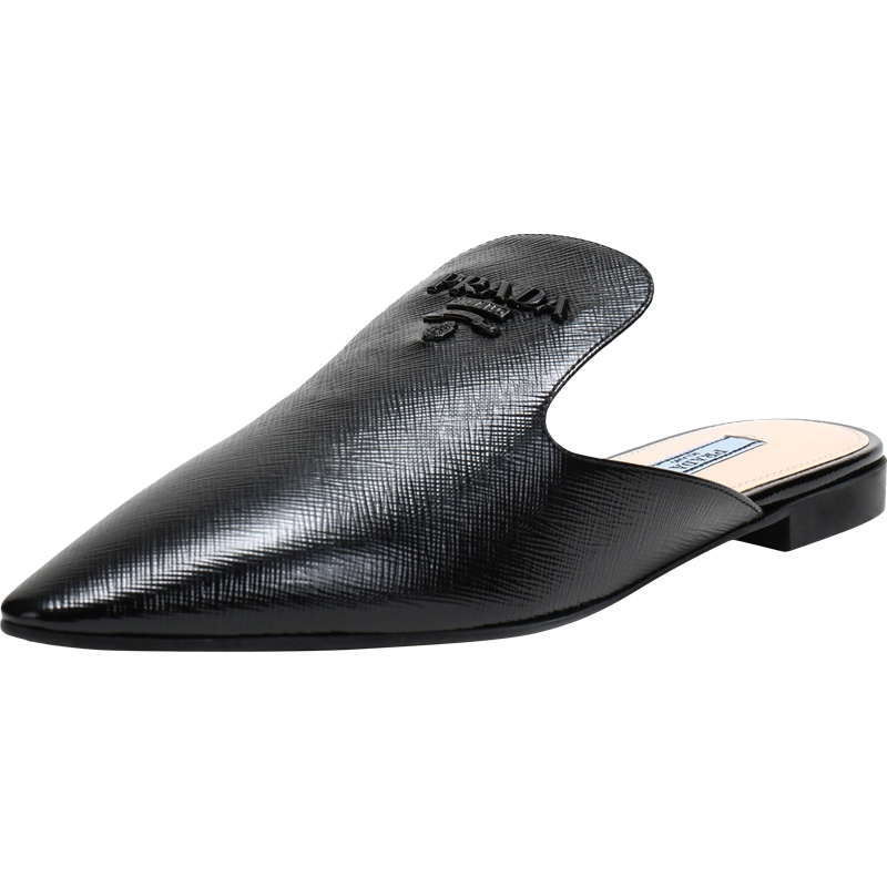 PRADA 普拉达 女士皮革平底鞋皮鞋拖鞋 1S538L 3A9S