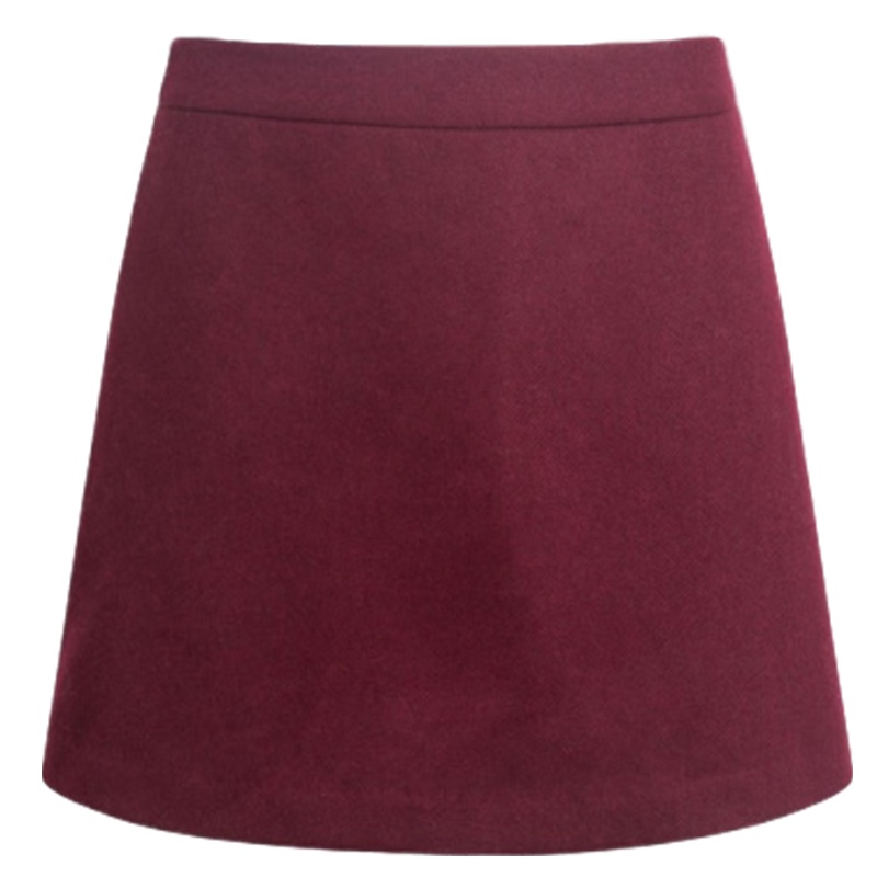 【福利款】拉夏贝尔冬款简约百搭a字裙短款半身裙