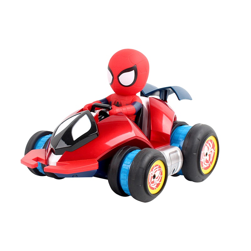 怡多贝evtto蜘蛛侠M033特技翻斗遥控车幻轮竞速漂移赛车儿童电动充电玩具汽车