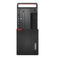 联想(ThinkCentre)M720T 商用台式电脑主机(I3-9100 4GB 128G固态+500GB W10H)