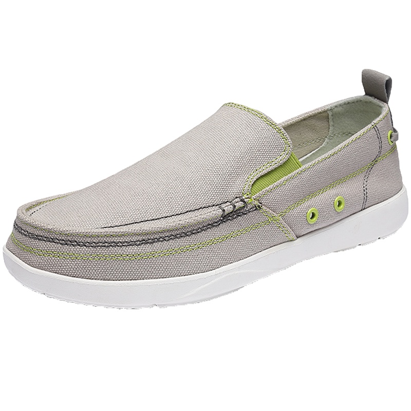 绛天沃尔卢老北京布鞋男帆布鞋潮休闲鞋轻盈透气驾车鞋一脚蹬懒人鞋青年套脚布鞋