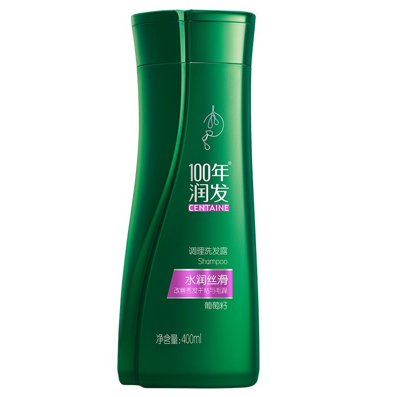 100年润发水润丝滑洗发露400ML