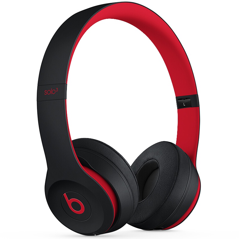 Beats Solo3 Wireless 头戴式 蓝牙无线耳机 手机耳机 游戏耳机 - 桀骜黑红 十周年版