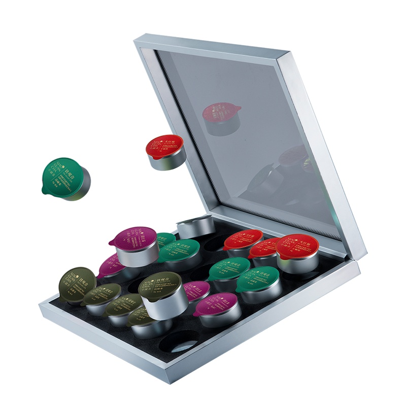 小罐茶 银罐拼装特级大红袍铁观音滇红茶叶礼盒装80g 送礼佳品