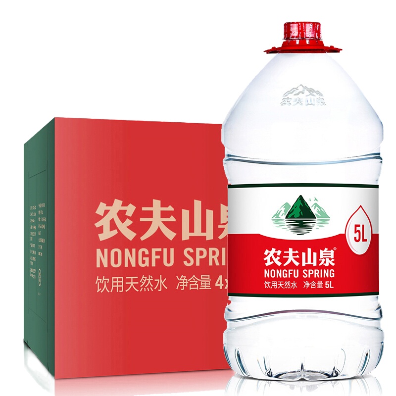 农夫山泉天然饮用水 5L*4桶