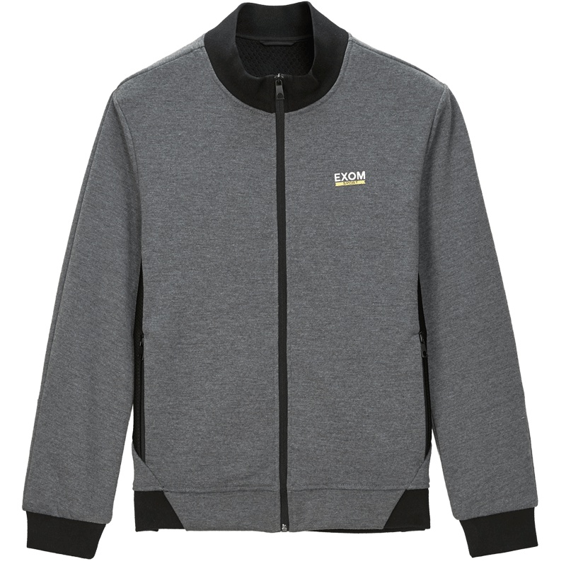 Hieiika 海一家2019秋季男士拼接立领字母胶印青春流行休闲夹克