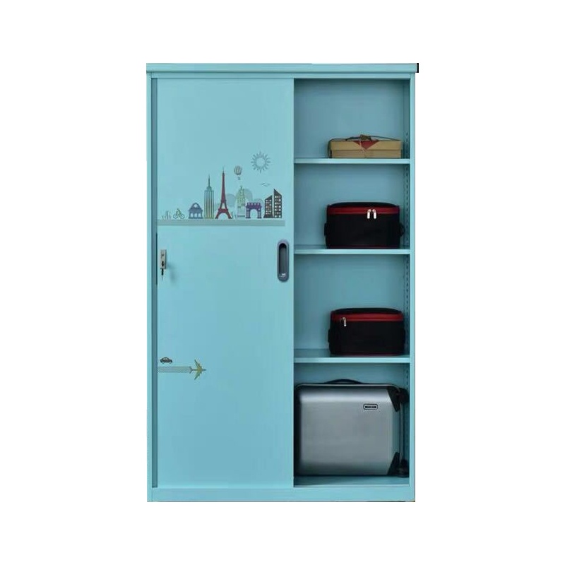 铭威盾钢制衣柜家用储物柜带锁收纳柜防水防晒阳台柜室外置物柜被褥柜厂家直销