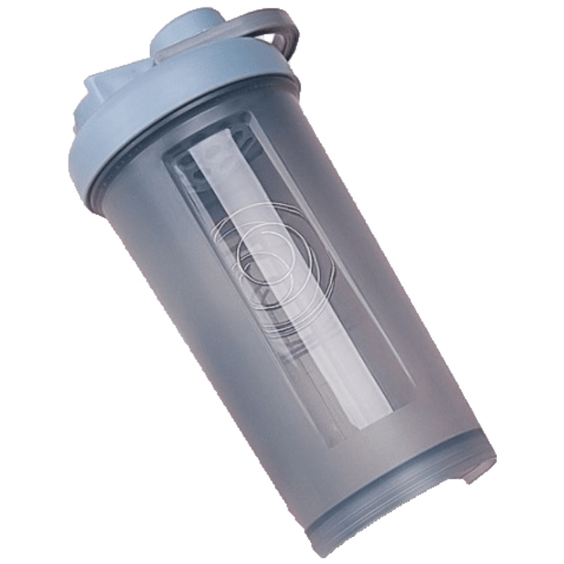 家柏饰(CORATED)摇摇杯女健身水杯蛋白营养摇粉杯运动奶昔杯便携式杯子搅拌球刻度