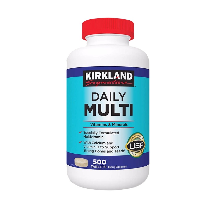 美国直邮 柯克兰Kirkland成人综合复合维生素矿物 500粒