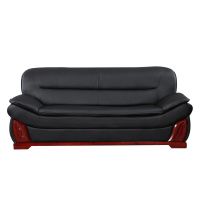 富和美皮艺沙发办公沙发接待会客办公室家具办公沙发32三人位沙发