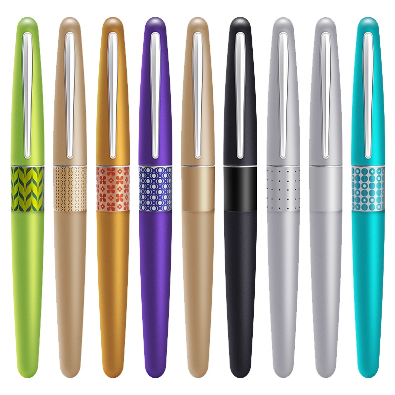 百乐(PILOT) 88G钢笔M尖 男女学生 办公送礼 钢笔单支礼盒装 FP-MR1 笔杆颜色黑色/金色 纹理随机发货