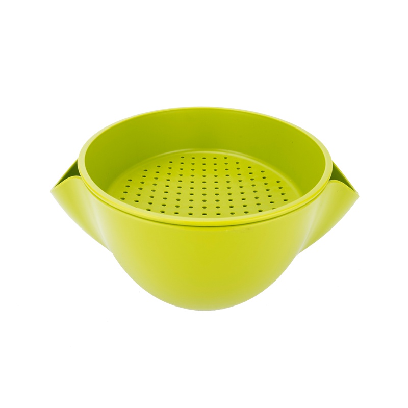 MINISO名创优品沥水双层果盘（绿色）