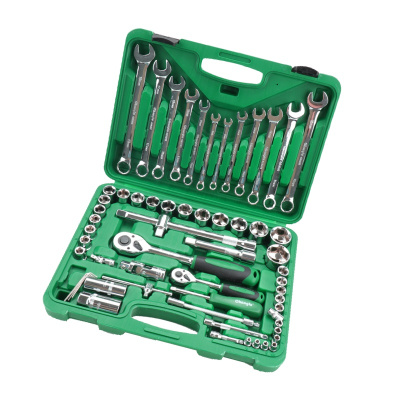 汽车维修专用工具大全万用套头板扳手棘轮套筒套装组合全套工具箱