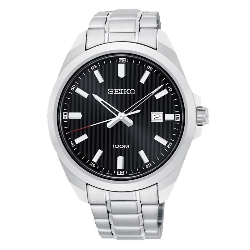 精工（SEIKO）石英表 男 商务休闲金属带男士石英表SUR277P1