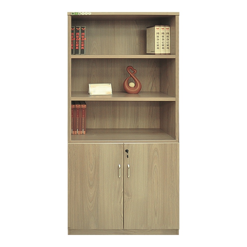 鸿业盛大FSH20-0631办公柜两门文件柜木质资料柜书柜办公桌书柜800L*400W*1800H