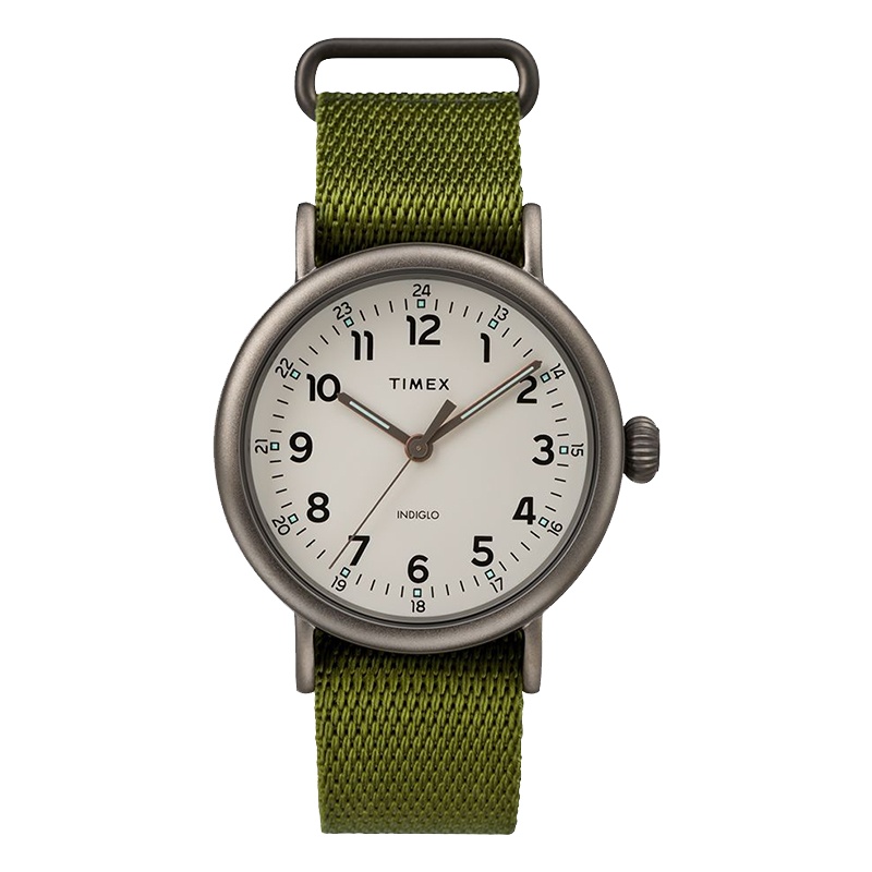 美国TIMEX天美时手表STANDARD系列Ins潮流简约帆布复古夜光石英男士手表TW2T20300
