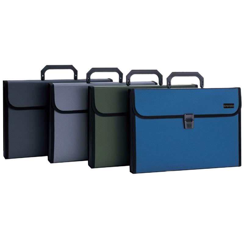 得力文具5555 风琴包 A4风琴包 文件包 公文包 12格 文件套/文件袋