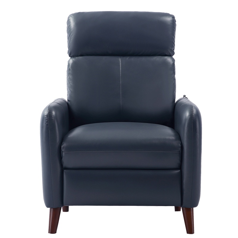 慕容真皮沙发头层牛皮美式沙发客厅现代轻奢单人皮沙发小户型轻奢