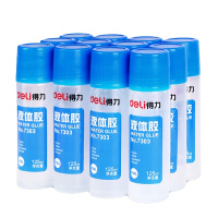 得力(deli) 液体胶 7303 125ml 无色 12瓶/盒 单盒装