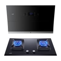 华帝(vatti)i11108+i10053BF 21立方大吸力 侧吸式抽油烟机 燃气灶具烟灶套餐 智能热水洗(液化气)