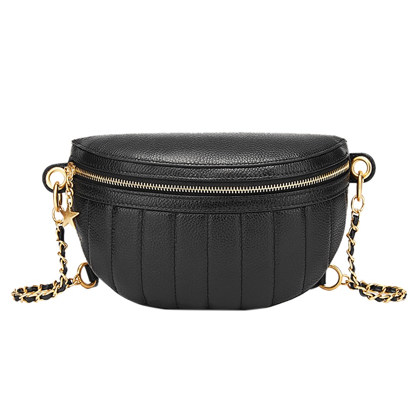 马克华菲牛皮马卡龙大容量单肩包水桶包包女斜挎包包女手提包