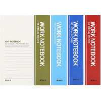 晨光(M&G)文具32K80页办公笔记本 多色简约记事本 会议记录软抄本 学生笔记本子 10本装R32810