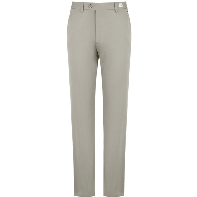 依文男士休闲裤舒适透气商务浅色休闲裤装男 宽松EB580253