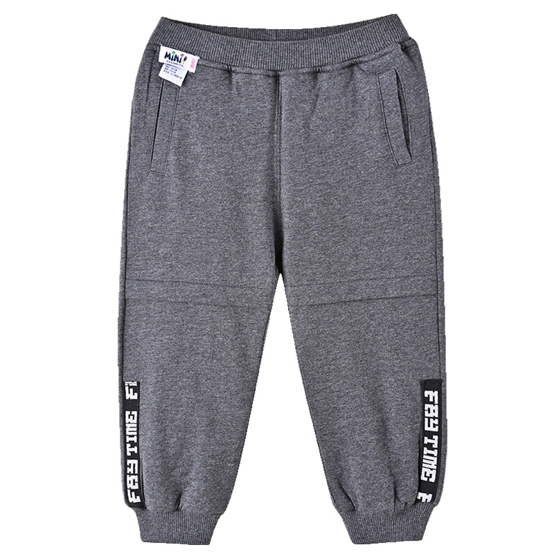 铅笔俱乐部童装2019冬季新款男童棉裤小童保暖长裤儿童针织棉裤