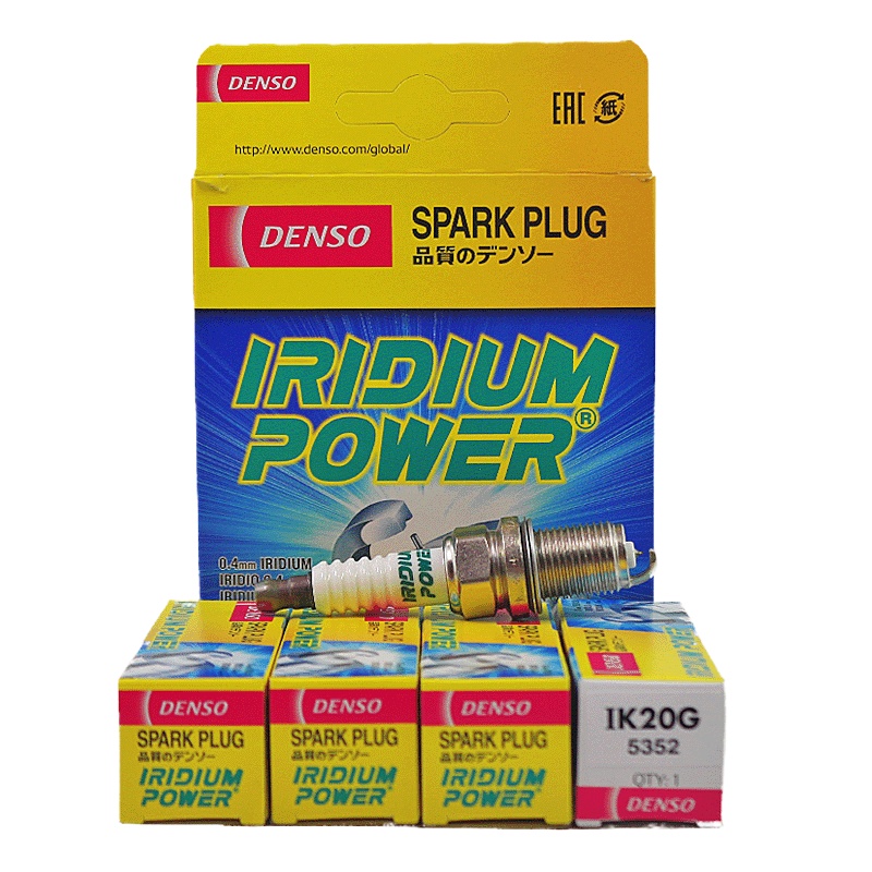 电装(DENSO)单铱金火花塞IK20G适配本田雅阁/思域/CR-V/思铭/锋范(4支装)