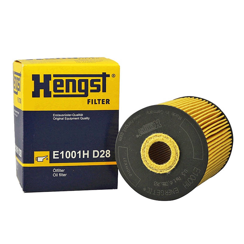 汉格斯特(hengst)机油格滤清器纸芯.原配E1001H D28适用于奥迪A8Q7途锐辉腾夏朗卡宴
