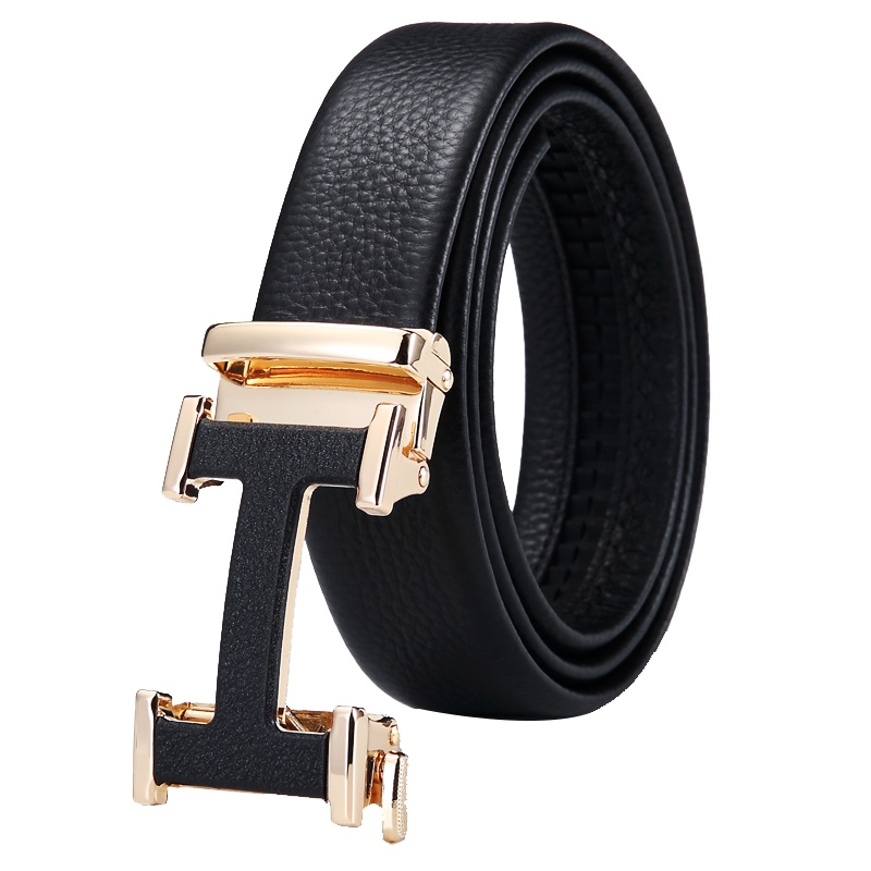 texwood萍果牌 皮带男自动扣真皮裤腰带男士商务牛皮裤带休闲百搭男式软皮腰带礼盒装