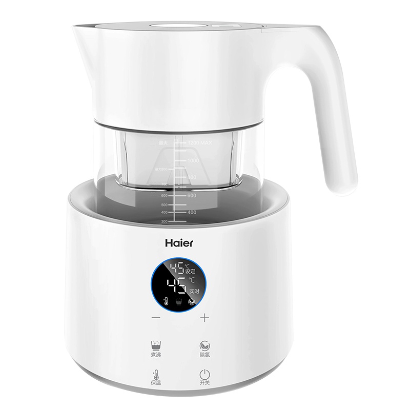 海尔(Haier) 恒温净水过滤调奶器 多功能水壶婴儿冲泡奶粉热水壶 温奶暖奶器恒温水壶带滤芯 HBM-H202