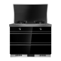 欧尼尔(OUNIER)LX9-B 侧吸式一体灶环保灶变频电机自动清洗油烟机燃气灶消毒柜天然气集成灶