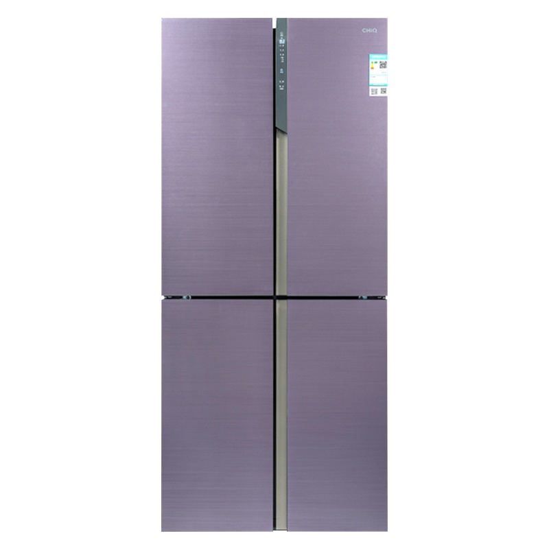 美菱(MELING) BCD-415WQ3S 415升M鲜生 十字门冰箱 水分子激活保鲜 变频风冷 底部散热(琉璃紫)