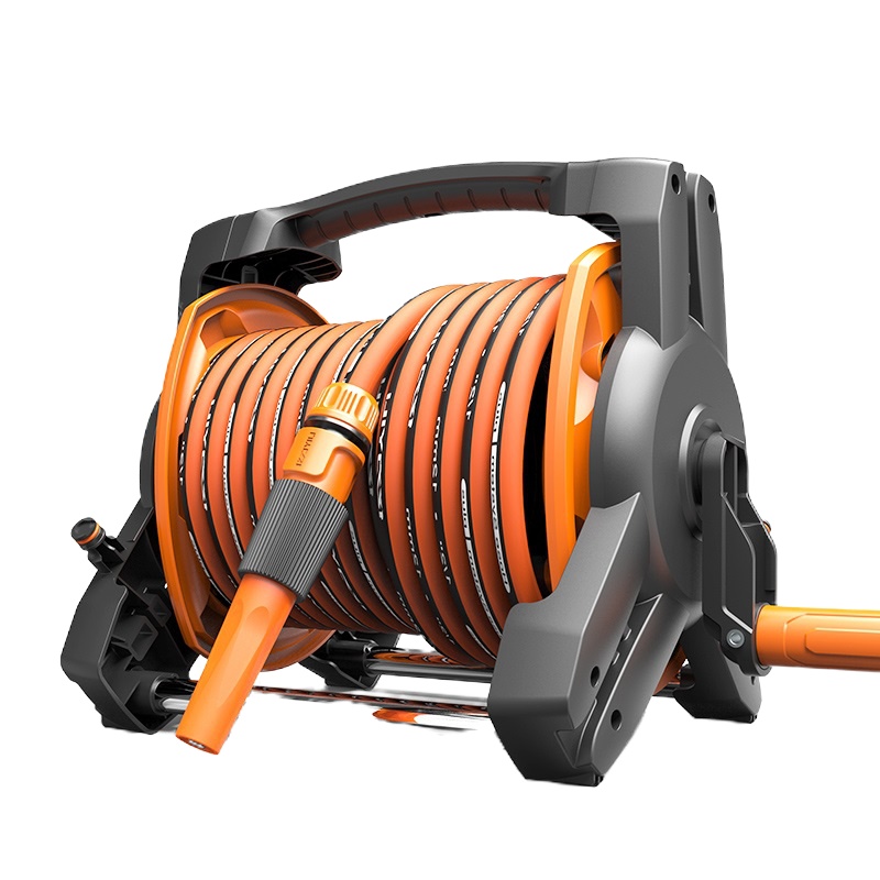 亿力水管车家用高压水枪水管架套装 规格50米手提壁挂两用