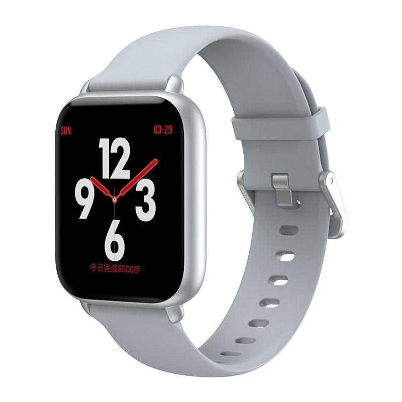 智能运动手表男防水多功能运动测血压心率手机成人运动手环女R1 i watch4适用苹果三星安卓oppo华为手机R1银色
