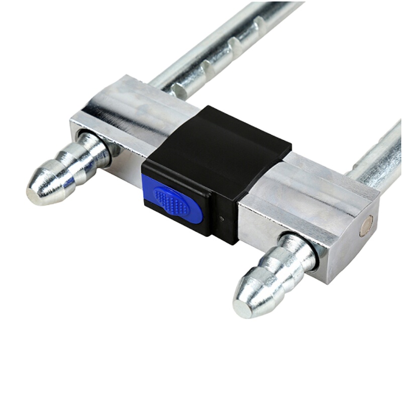 玻璃门锁加长u型锁双开双门锁插锁防盗锁商铺锁办公室锁