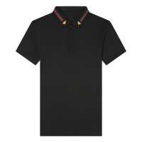 卡帝乐鳄鱼(CARTELO)桑蚕丝短袖t恤男夏天季纯色冰丝天丝男士体恤polo衫