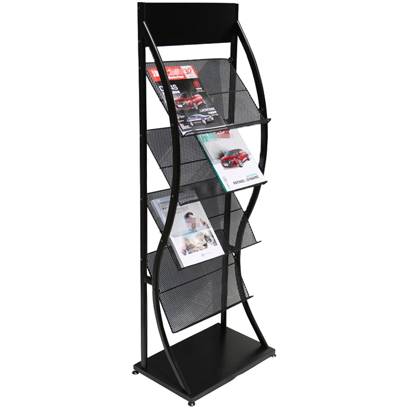 三圣 办公家具报刊架杂志架 报刊书架 展示架杂志架子 资料宣传架 客厅报刊杂志架金属