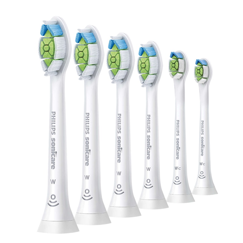 飞利浦(Philips)电动牙刷头HX6066/69标准型4支装+迷你型2支装清洁刷头 适配HX9362/HX9302等