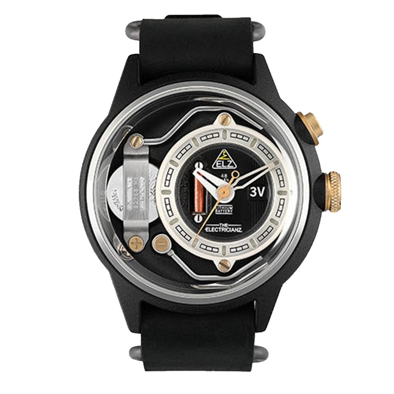 ELZ风靡ins手表 瑞表电工中性夜光NFC小众大表盘石英男士手表A1C/01-ELZ009