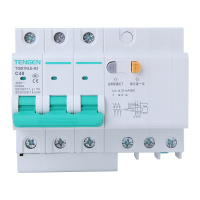 天正电气(TENGEN)TGB1NLE 空气开关 3P C63A 30mA 01070240073 微型漏电保护断路器
