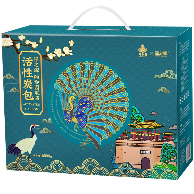 绿之源 颐和园联名款活性炭包6kg 国韵之美文化传承寓意吉祥 健康生活 除甲醛清除剂
