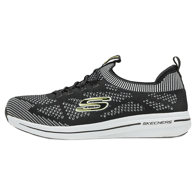 SKECHERS斯凯奇男士橡筋一脚蹬休闲鞋999718-BKW