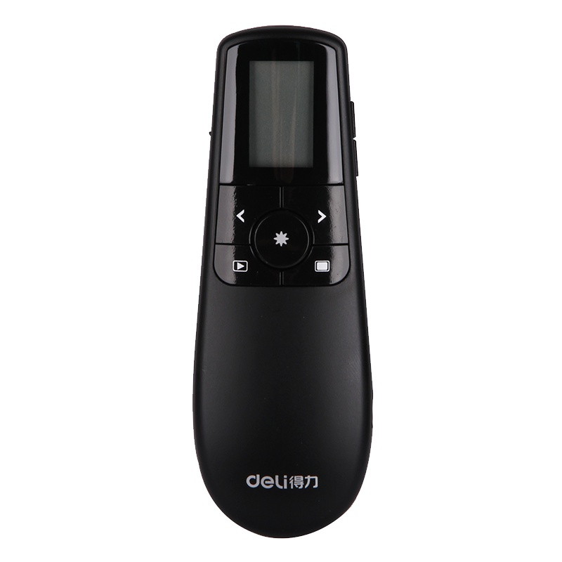 得力deli2804显示屏翻页笔 绿色激光清晰可见 无线商务激光笔 锂电池