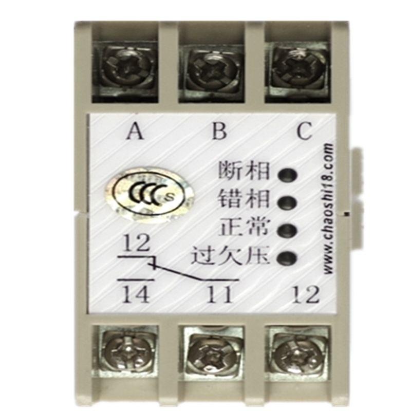 上海超时电子电器 ABJ1-12W系列三相交流电压保护器 相序保护器(如需购买Y型请备注)